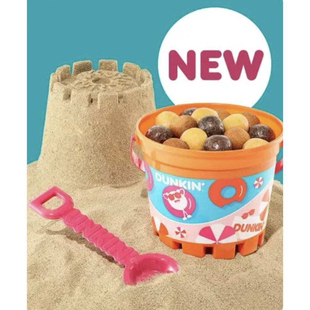 Dunkin' Donuts Beach Bucket/Pail/Shovel/Lid Real Housewives of Rhode Island-NEW! - Picture 6 of 7